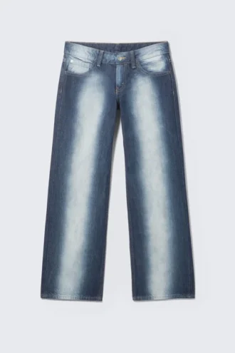 Anti Low Waist Regular Straight Jeans – Blue Spray | Cheap Monday GB