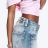 Anti Unisex-Jeans mit niedriger Taille, geradem Schnitt und normaler Passform – Blue Moon – Hellblau | Cheap Monday GB