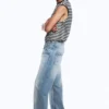 Anti Unisex-Jeans mit niedriger Taille, geradem Schnitt und normaler Passform – Blue Moon – Hellblau | Cheap Monday GB