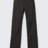 Anti Unisex-Jeans mit niedriger Taille, geradem Schnitt und normaler Passform – Extra Black Rinse | Cheap Monday GB