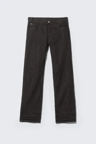 Anti Unisex-Jeans mit niedriger Taille, geradem Schnitt und normaler Passform – Extra Black Rinse | Cheap Monday GB Anti Unisex-Jeans mit niedriger Taille, geradem Schnitt und normaler Passform – Extra Black Rinse | Cheap Monday GB