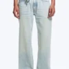 Anti Unisex-Jeans mit niedriger Taille, geradem Schnitt und normaler Passform – Hellblau | Cheap Monday GB
