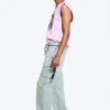 Anti Unisex-Jeans mit niedriger Taille, geradem Schnitt und normaler Passform – Hellblau | Cheap Monday GB