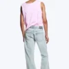 Anti Unisex-Jeans mit niedriger Taille, geradem Schnitt und normaler Passform – Hellblau | Cheap Monday GB