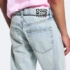 Anti Unisex-Jeans mit niedriger Taille, geradem Schnitt und normaler Passform – Hellblau | Cheap Monday GB