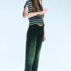 Anti Unisex-Jeans mit niedriger Taille, geradem Schnitt und normaler Passform – Marinegrün – Grün | Cheap Monday GB