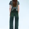Anti Unisex-Jeans mit niedriger Taille, geradem Schnitt und normaler Passform – Marinegrün – Grün | Cheap Monday GB