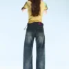 Anti Unisex-Jeans mit niedriger Taille, geradem Schnitt und normaler Passform – Stahlblau – Mittelblau | Cheap Monday GB