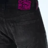 Anti Unisex-Jeans mit niedriger Taille, geradem Schnitt und normaler Passform – Washed Black | Cheap Monday GB