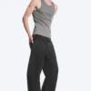 Arbeitshose mit weitem Hosenbein – gewaschen, schwarz Arbeitshose mit weitem Hosenbein – gewaschen, schwarz