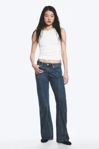 Arrow Low-Rise-Jeans mit geradem Twist-Schnitt – Citizen Blue – Dunkelblau