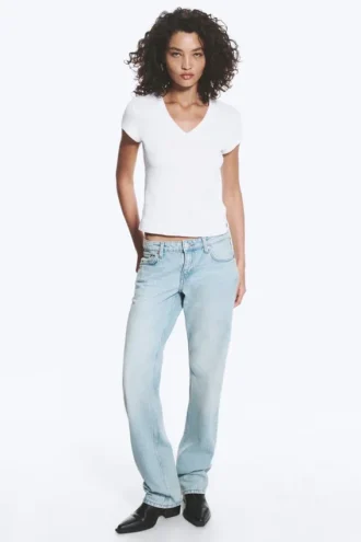 Arrow Low Rise Regular Straight Jeans – Aeon Blue – Hellblau
