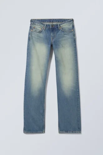 Arrow Low Rise Regular Straight Jeans – Jackpot Blue – Mittelblau