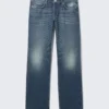 Arrow Low Rise Regular Straight Jeans – Mine Blue – Mittelblau Arrow Low Rise Regular Straight Jeans – Mine Blue – Mittelblau