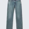 Arrow Low Rise Regular Straight Leg Jeans – Second Blue – Mittelblau Arrow Low Rise Regular Straight Leg Jeans – Second Blue – Mittelblau