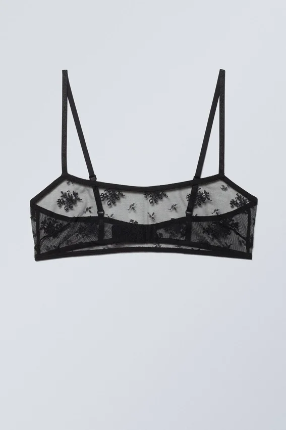 Ash Lace Semi Scooped Bra – Schwarze Spitze Ash Lace Semi Scooped Bra – Schwarze Spitze