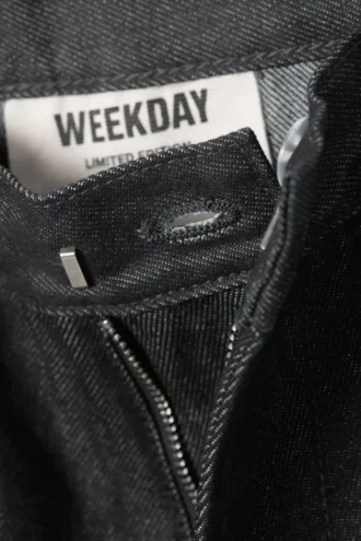 Astro Baggy-Jeans-Hose mit Falten – Raw Indigo – Dunkelblau
