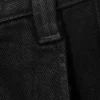 Astro Loose Baggy Utility Unisex-Jeans – Schwarze Beschichtung – Schwarz