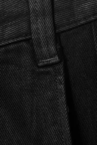 Astro Loose Baggy Utility Unisex-Jeans – Schwarze Beschichtung – Schwarz Astro Loose Baggy Utility Unisex-Jeans – Schwarze Beschichtung – Schwarz