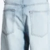 Astro Mid Rise Loose Baggy Denim Shorts – Kimberley Blue – Hellblau