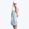 Astro Mid Rise Loose Baggy Denim Shorts – Kimberley Blue – Hellblau