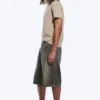 Astro Mid Rise Loose Baggy Denim Shorts – Redondo Black – Schwarz