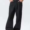 Astro Mid Rise Loose Baggy Leg Coated Jeans – Indigo-Beschichtung Astro Mid Rise Loose Baggy Leg Coated Jeans – Indigo-Beschichtung