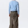Astro Mid Rise Loose Baggy Structured Hose – Dunkelbraun Astro Mid Rise Loose Baggy Structured Hose – Dunkelbraun
