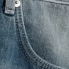 Astro Mid Rise Loose Baggy Twist Jeans – Gloria Blue – Mittelblau