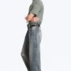 Astro Mid Rise Loose Baggy Unisex-Jeans – Arizona Blue – Mittelblau