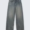Astro Mid Rise Loose Baggy Unisex-Jeans – Arizona Blue – Mittelblau
