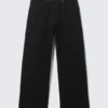 Astro Mid Rise Loose Baggy Unisex-Jeans – Black Rinse – Schwarz