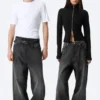 Astro Mid Rise Loose Baggy Unisex-Jeans – Chelsea Black – Schwarz Astro Mid Rise Loose Baggy Unisex-Jeans – Chelsea Black – Schwarz