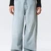 Astro Mid Rise Loose Baggy Unisex-Jeans – Dream Blue – Hellblau Astro Mid Rise Loose Baggy Unisex-Jeans – Dream Blue – Hellblau