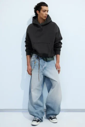Astro Mid Rise Loose Baggy Unisex-Jeans – Kimberley Blue – Hellblau