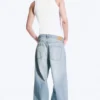 Astro Mid Rise Loose Baggy Unisex-Jeans – Kimberley Blue – Hellblau Astro Mid Rise Loose Baggy Unisex-Jeans – Kimberley Blue – Hellblau