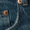 Astro Mid Rise Loose Baggy Unisex-Jeans – Mine Blue – Mittelblau Astro Mid Rise Loose Baggy Unisex-Jeans – Mine Blue – Mittelblau