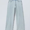 Astro Mid Rise Loose Baggy Unisex-Jeans – Schneeblau – Hellblau Astro Mid Rise Loose Baggy Unisex-Jeans – Schneeblau – Hellblau