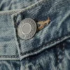 Astro Mid Rise Loose Baggy Unisex-Jeans – Torn Blue – Mittelblau Astro Mid Rise Loose Baggy Unisex-Jeans – Torn Blue – Mittelblau