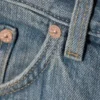 Astro Mid Rise Loose Baggy Unisex-Jeans – Trove Blue – Mittelblau Astro Mid Rise Loose Baggy Unisex-Jeans – Trove Blue – Mittelblau
