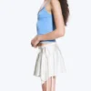 Asymmetrischer Wickel-Minirock – Off-White Asymmetrischer Wickel-Minirock – Off-White