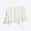 Asymmetrischer Wickel-Minirock – Off-White Asymmetrischer Wickel-Minirock – Off-White