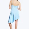 Asymmetrisches Satinkleid – Hellblau Asymmetrisches Satinkleid – Hellblau