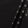 Asymmetrisches Tanktop mit Ösenverzierung – Schwarz Asymmetrisches Tanktop mit Ösenverzierung – Schwarz