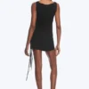 Asymmetrisches Wickel-Top mit Trägern – Schwarz Asymmetrisches Wickel-Top mit Trägern – Schwarz
