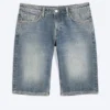 Atom Low-Rise-Jeansshorts in regulärer Länge – Redondo Blue – Mittelblau Atom Low-Rise-Jeansshorts in regulärer Länge – Redondo Blue – Mittelblau