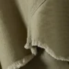 Ausgefranster asymmetrischer Minirock aus Twill – Khaki-Grün Ausgefranster asymmetrischer Minirock aus Twill – Khaki-Grün