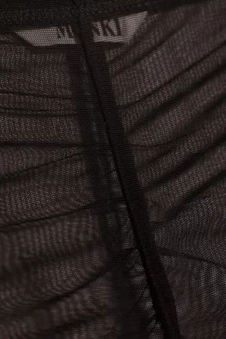 Ausgestellte bedruckte Mesh-Hose – Dunkelbraun