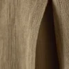 Ausgestellte Crinkle-Hose mit niedriger Leibhöhe – Beige