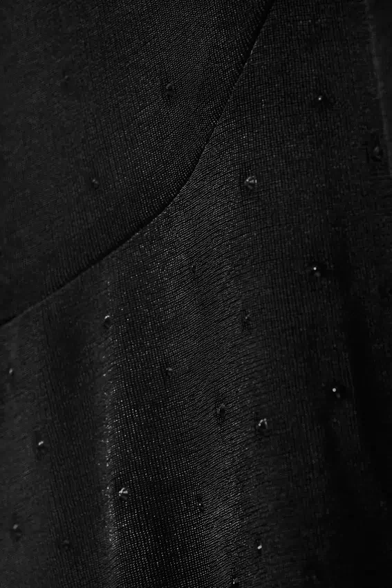 Ausgestellte Strass-Hose – Schwarz – Strasssteine Ausgestellte Strass-Hose – Schwarz – Strasssteine